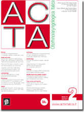 Cover of ACTA Otorhinolaryngologica Italica - Issue 2 - April 2018